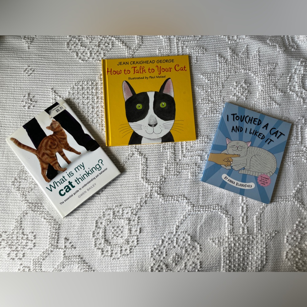 Set of Three Cat-Themed Books